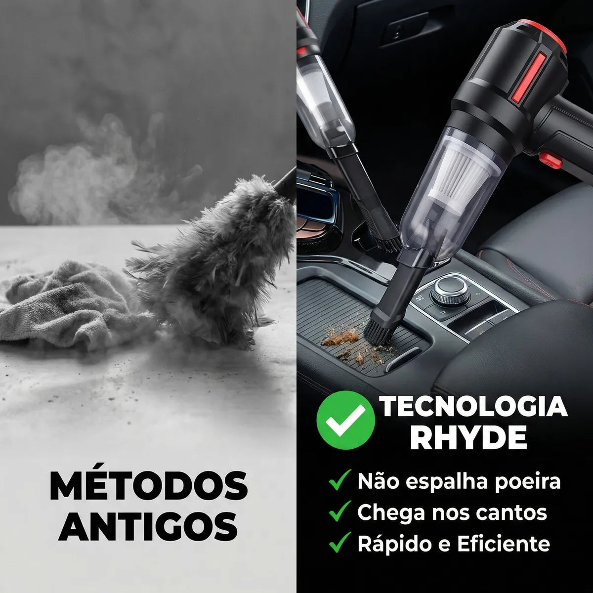 Aspirador Portátil Sem Fio 3 em 1