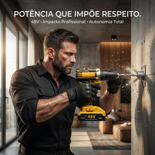 Parafusadeira Furadeira Profissional com Maleta