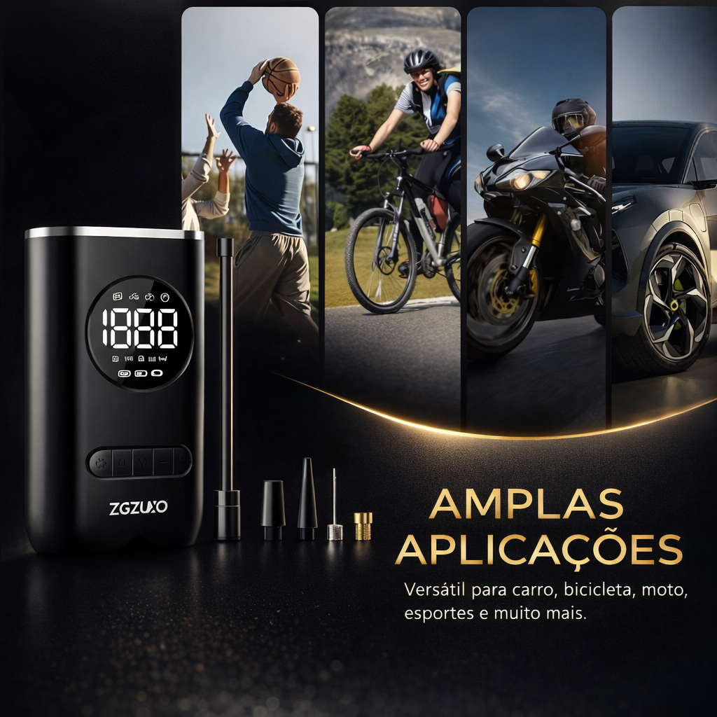 Compressor Automotivo Portátil Digital